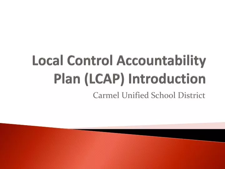 local control accountability plan lcap introduction