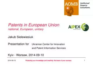Patents in European Union national, European, unitary