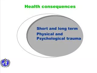 Short and long term Physical and Psychological trauma