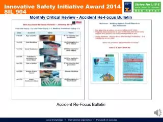 Monthly Critical Review - Accident Re-Focus Bulletin