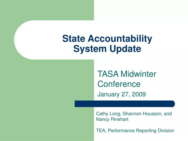 state accountability system update