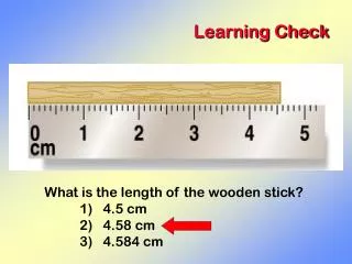 learning check