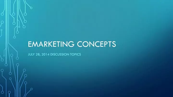 emarketing concepts