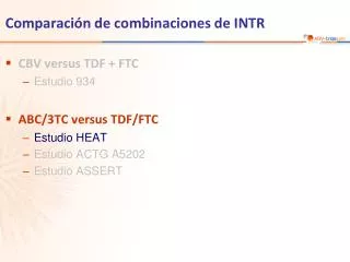 comparaci n de combinaciones de intr