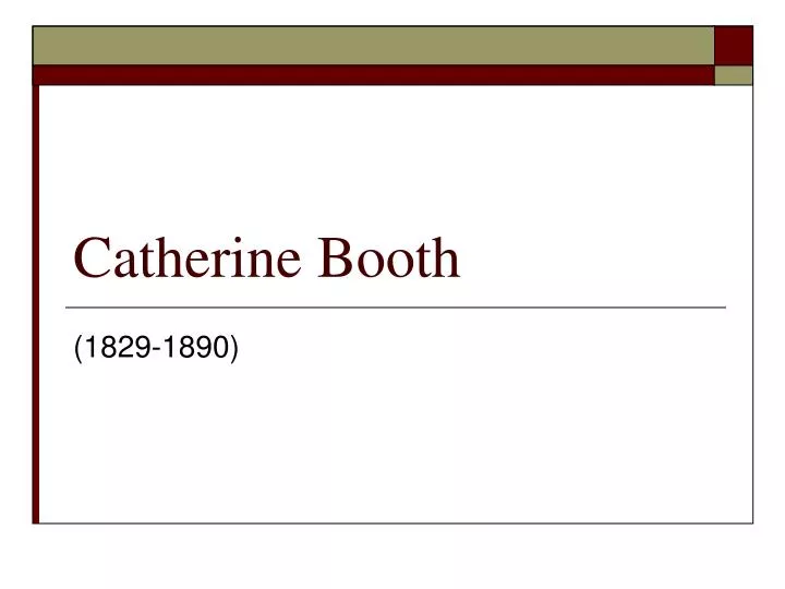 catherine booth