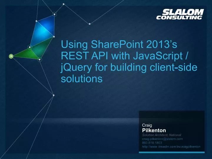 using sharepoint 2013 s rest api with javascript jquery for building client side solutions