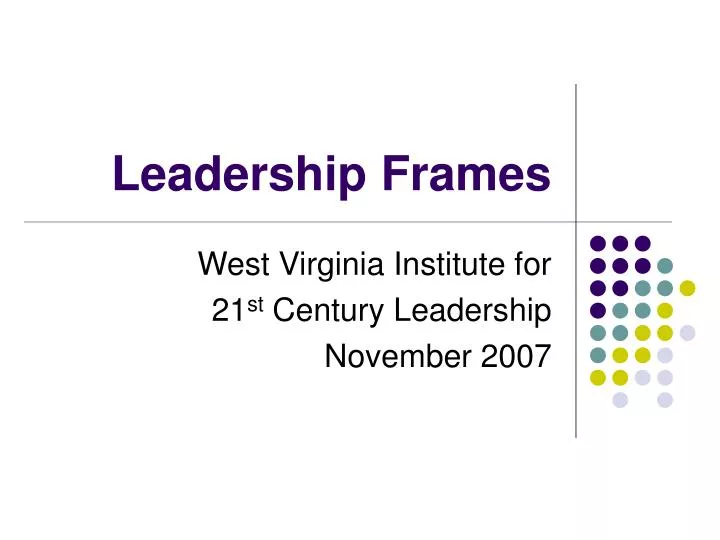 leadership frames