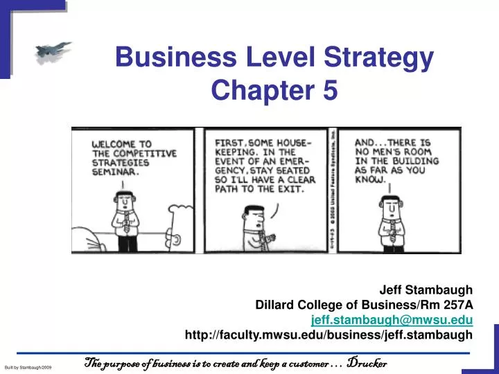 business level strategy chapter 5