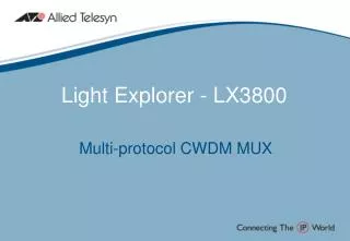 Light Explorer - LX3800