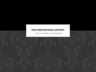 STD Prevention advert