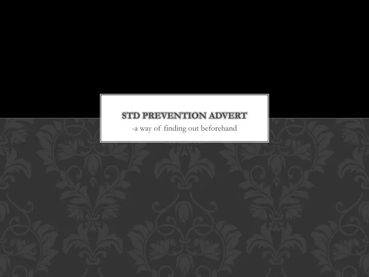 std prevention advert