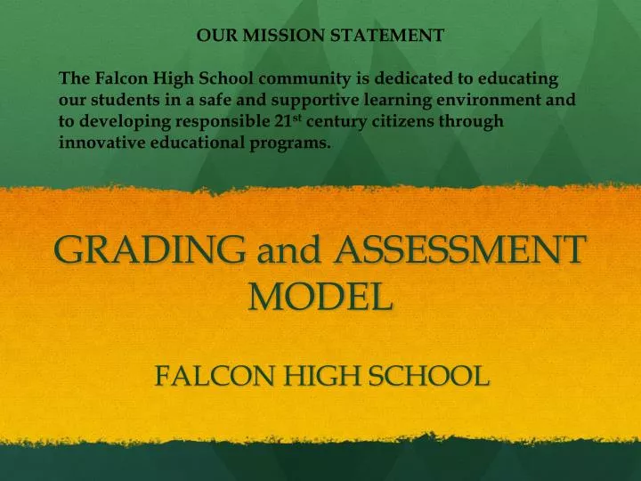 grading and assessment model