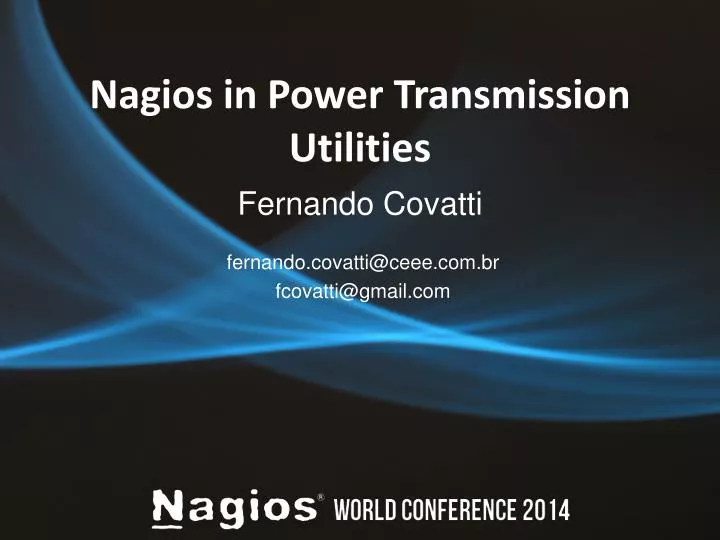 nagios in power transmission utilities
