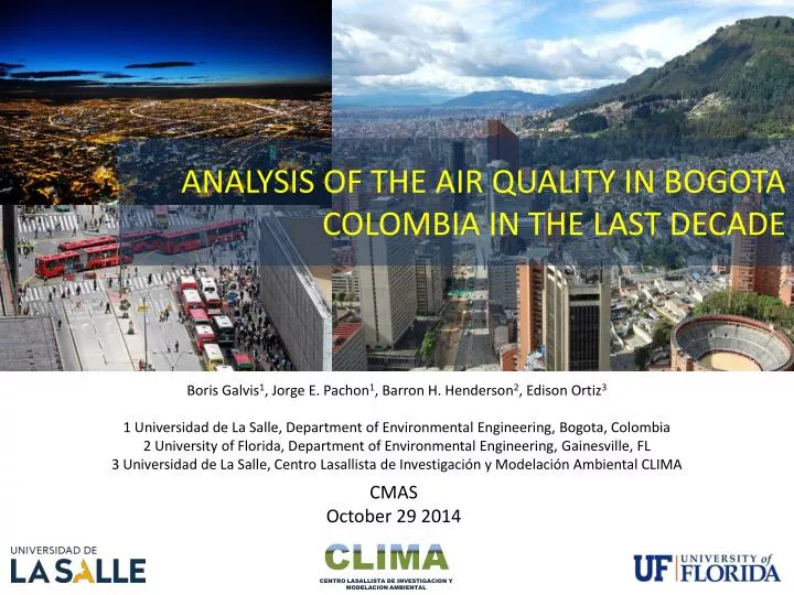 analysis of the air quality in bogota colombia in the last decade
