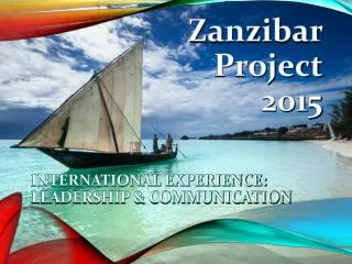 Zanzibar Project 2015