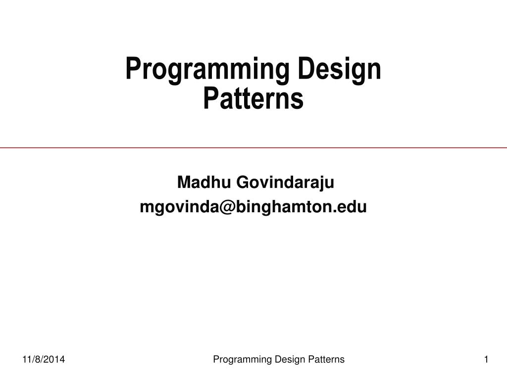 PPT - Programming Design Patterns PowerPoint Presentation, free ...