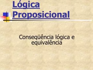 l gica proposicional