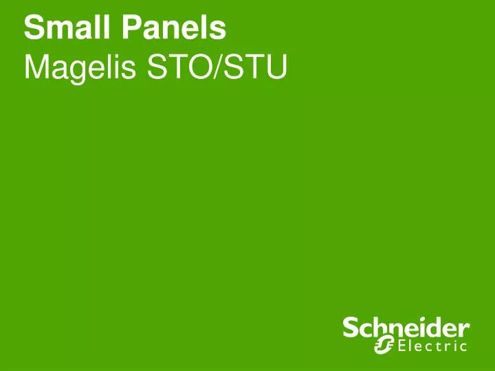 small panels magelis sto stu