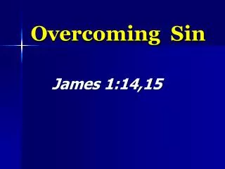 overcoming sin