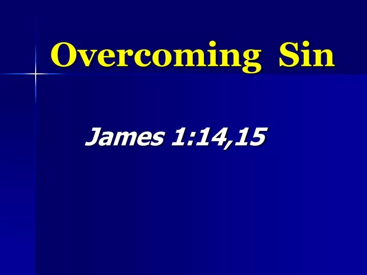 overcoming sin