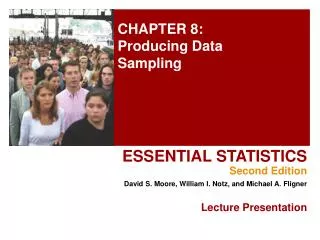 CHAPTER 8: Producing Data Sampling