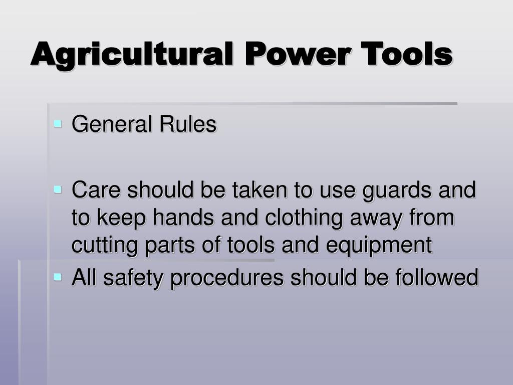 PPT - Agricultural Power Tools PowerPoint Presentation, free download ...
