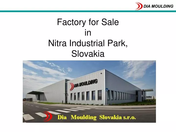 factory for sale in nitra industrial park slovakia