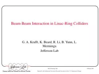 Beam-Beam Interaction in Linac-Ring Colliders
