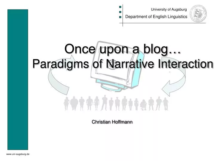 once upon a blog paradigms of narrative interaction