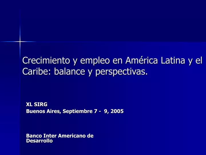 crecimiento y empleo en am rica latina y el caribe balance y perspectivas