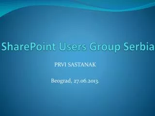 sharepoint users group serbia