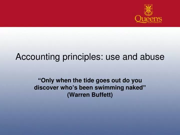 accounting principles use and abuse