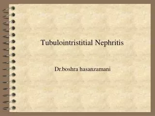 Tubulointristitial Nephritis