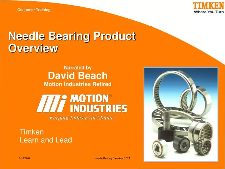 needle bearing product overview
