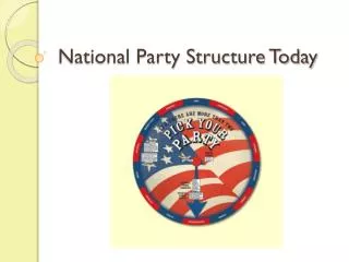 National Party Structure Today