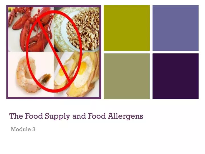 the food supply and food allergens