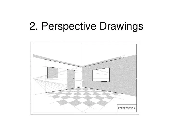 2 perspective drawings