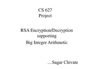 CS 627 Project