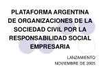 LANZAMIENTO NOVIEMBRE DE 2005 - slide 1