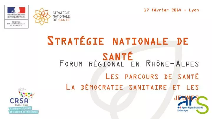 strat gie nationale de sant