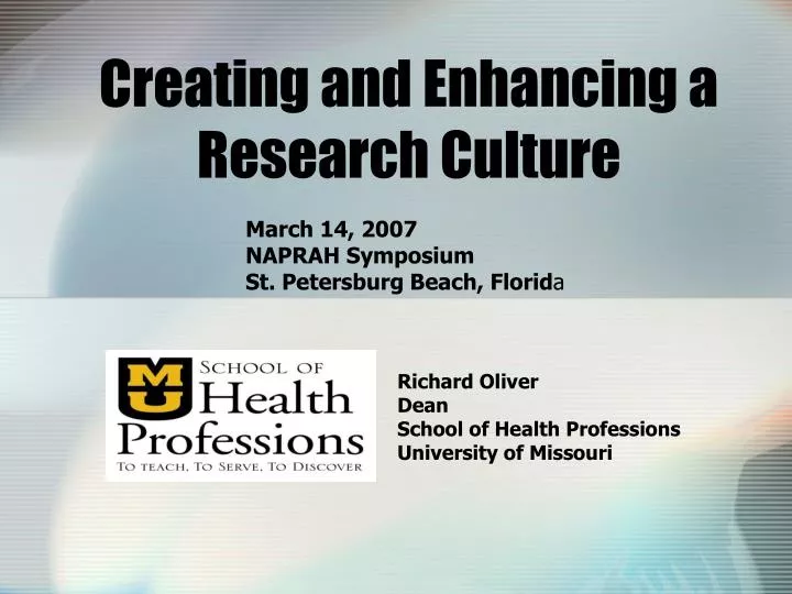 creating and enhancing a research culture