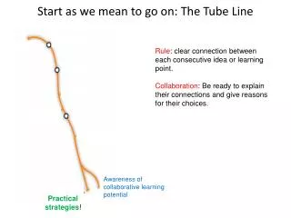 Start as we mean to go on: The Tube Line