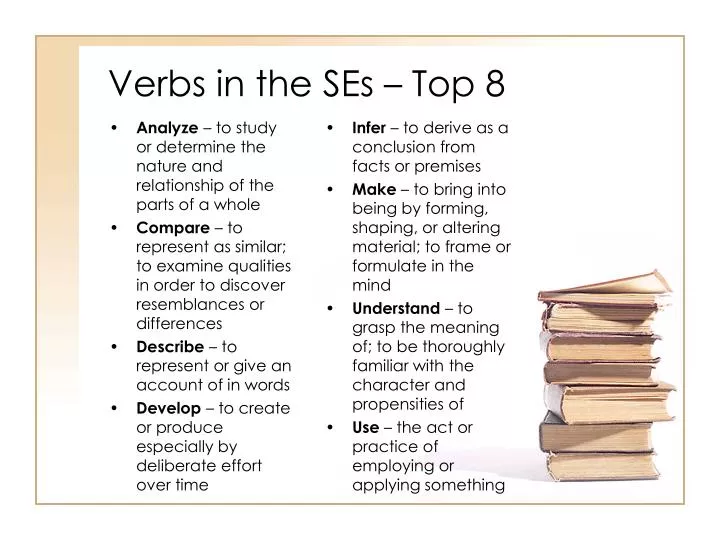verbs in the ses top 8