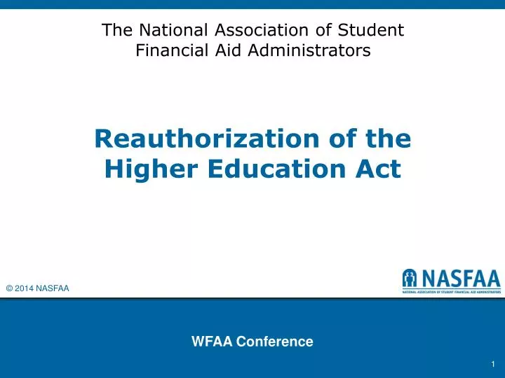 reauthorization of the higher education act