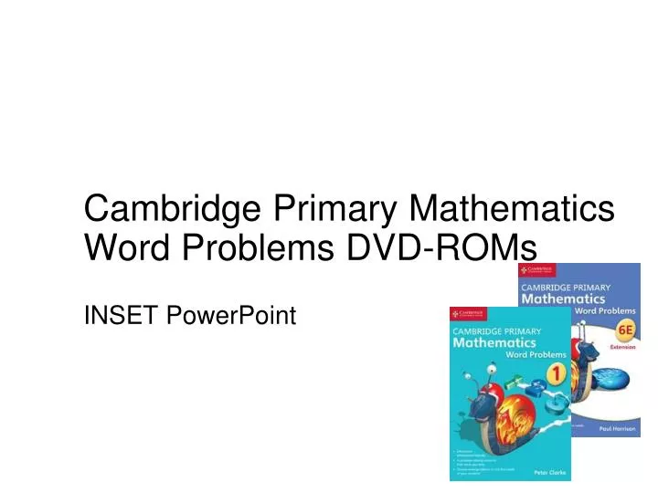 cambridge primary mathematics word problems dvd roms