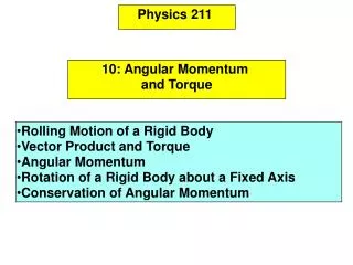 Physics 211