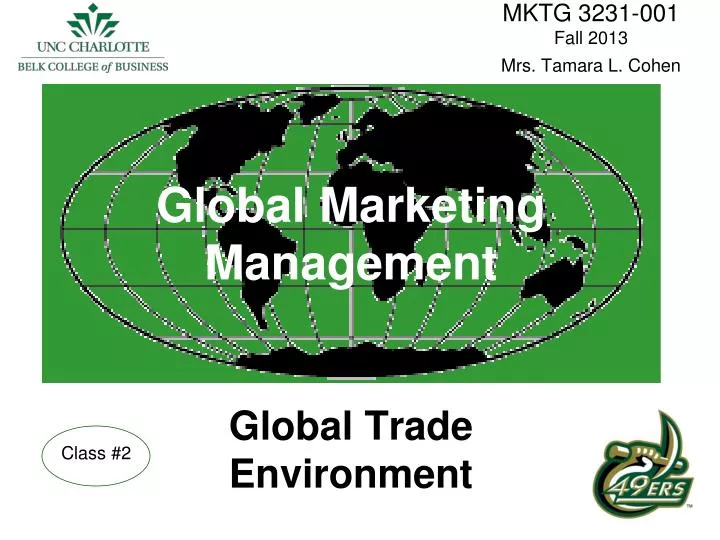 global marketing management global trade environment