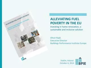 ALLEVIATING FUEL POVERTY IN THE EU