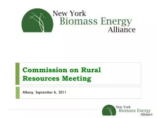 Commission on Rural Resources Meeting