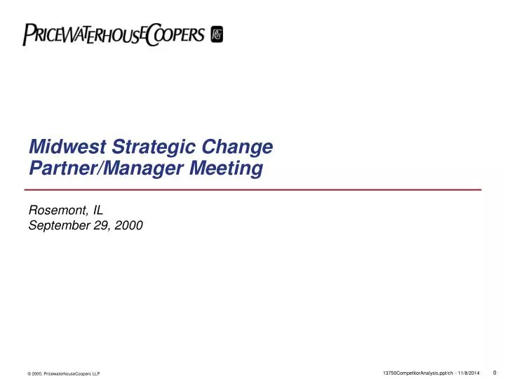 midwest strategic change partner manager meeting